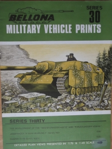BELLONA VEHICLE PRINTS  SERIES 30 NEW STURMGESCHUTZ JAGDPANZER IV PANZER IV/70